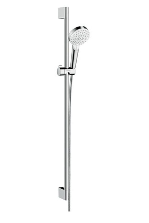 Hansgrohe-HG-Brausenset-Crometta-Vario-EcoSmart-9-l-min-Unica-900mm-weiss-chrom-26538400 gallery number 1